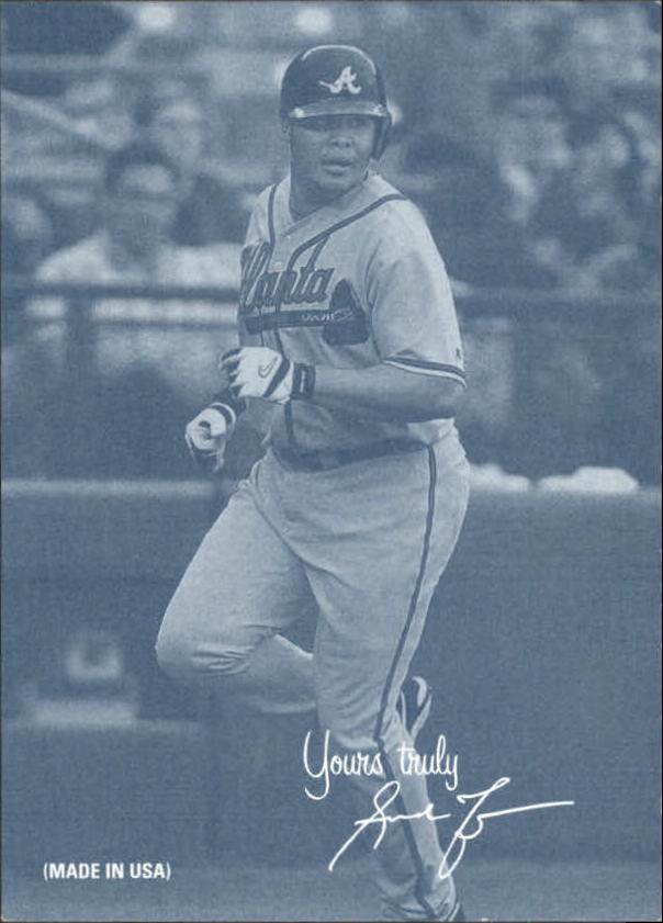 2004 Leaf Exhibits 1939-46 Yours Truly Right Second Edition #5 Andruw Jones