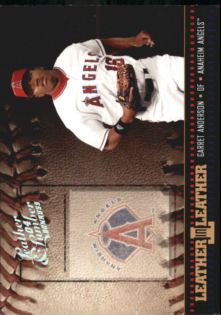 2004 Leather and Lumber Leather in Leather Silver #1  Garret Anderson BB