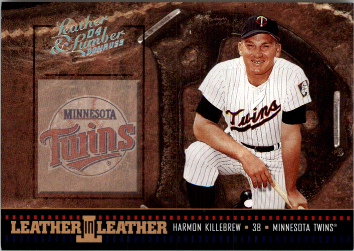 2004 Leather and Lumber Leather in Leather Silver #35 Harmon Killebrew SH