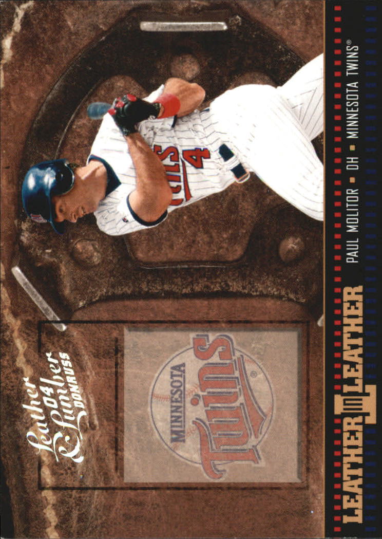 2004 Leather and Lumber Leather in Leather Silver #38  Paul Molitor SH