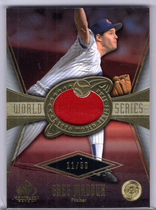 2004 SP Game Used Patch World Series #GM1 Greg Maddux Cubs/50