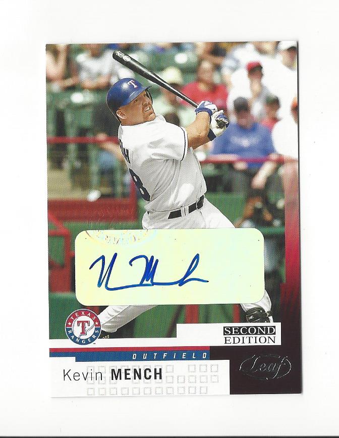 2004 Leaf Autographs Second Edition #87 Kevin Mench