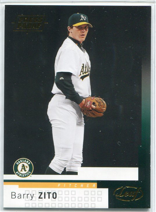 2004 Leaf Press Proofs Gold #64 Barry Zito