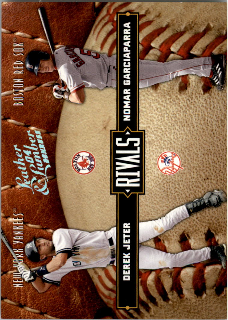 2004 Leather and Lumber Rivals Silver #1 D.Jeter/N.Garciaparra