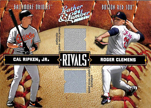 2004 Leather and Lumber Rivals Materials #36 Roger Clemens Jsy/Cal Ripken Pants/250