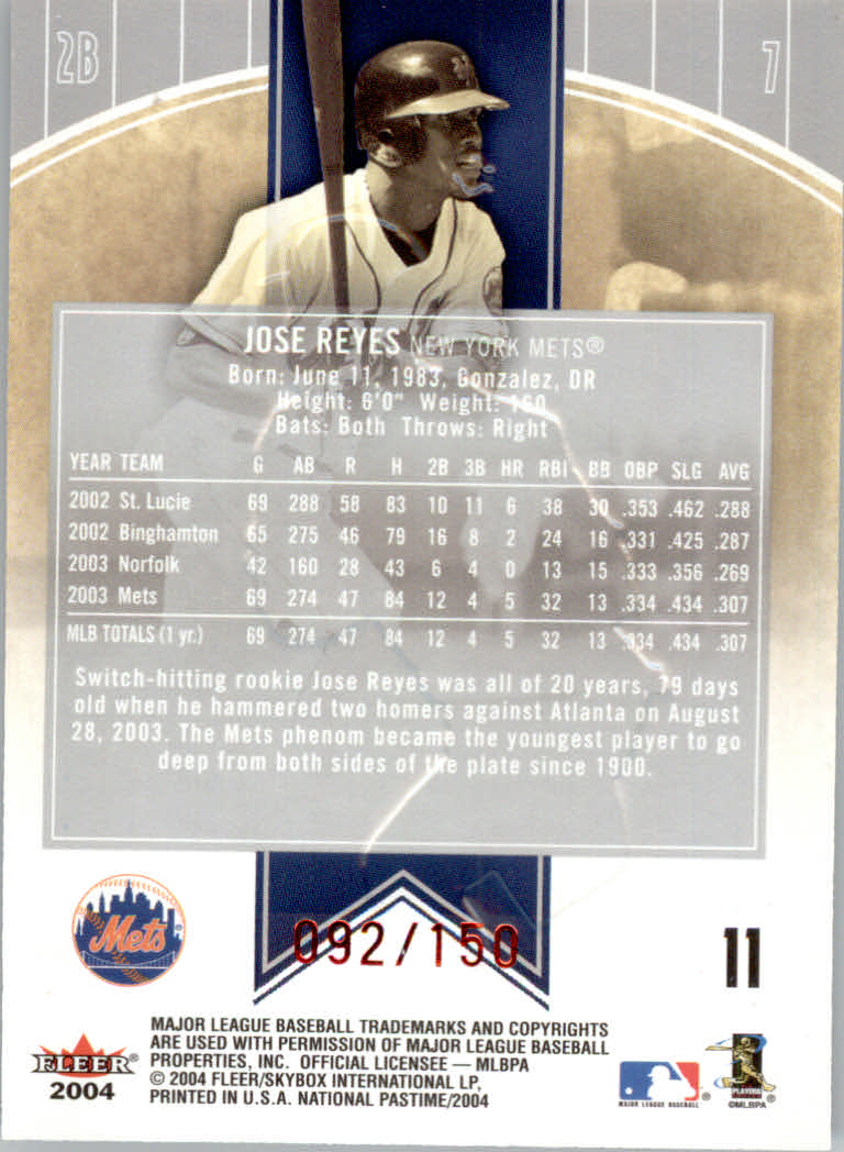 2004 National Pastime (Fleer) Baseball "Red/White Foil" Parallel Cards - Bild 3 von 29