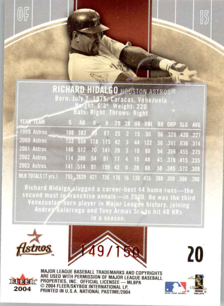 2004 National Pastime (Fleer) Baseball "Red/White Foil" Parallel Cards - Bild 7 von 29