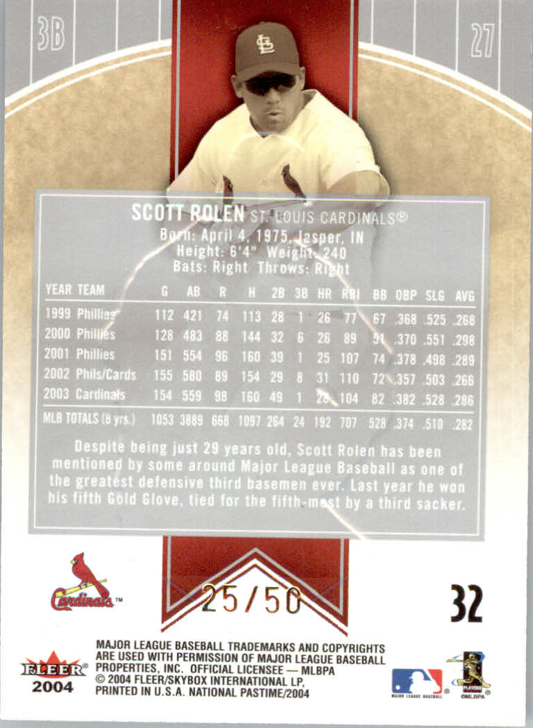 2004 National Pastime (Fleer) Baseball "Red/White Foil" Parallel Cards - Bild 25 von 29