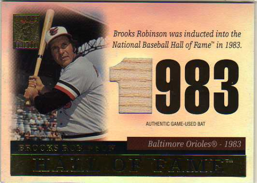 2004 Topps Tribute HOF Relics #BRO Brooks Robinson Bat E