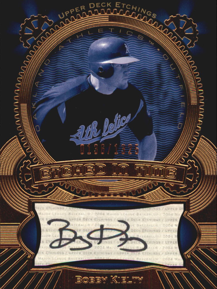 2004 Upper Deck Etchings Etched in Time Autograph Black #BK Bobby Kielty/1325