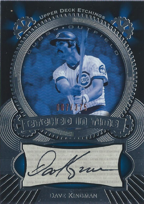 2004 Upper Deck Etchings Etched in Time Autograph Black #DK Dave Kingman/375