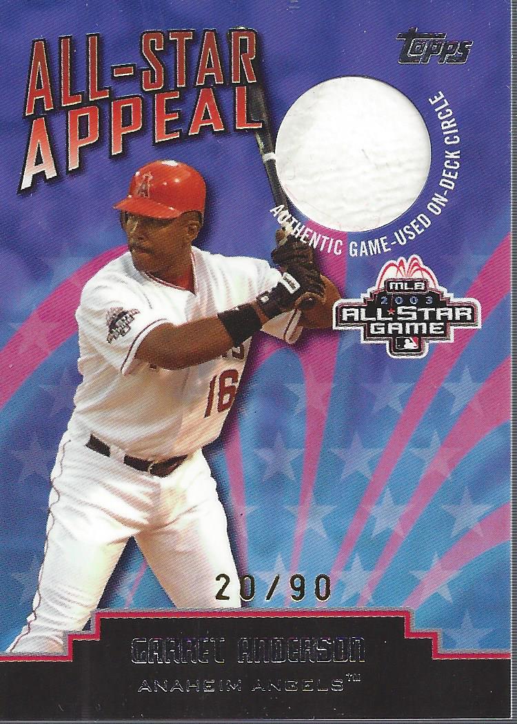2004 Topps Clubhouse All-Star Appeal Relics On-Deck Circle #GA Garret Anderson
