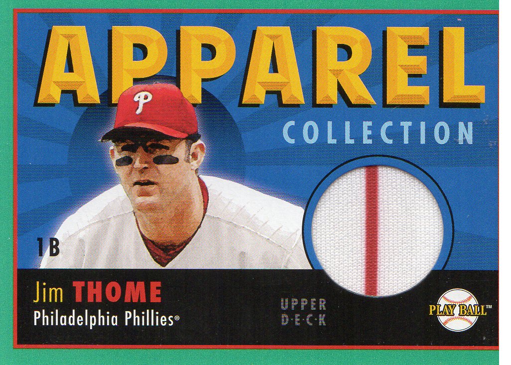 2004 Upper Deck Play Ball Apparel Collection #JT Jim Thome