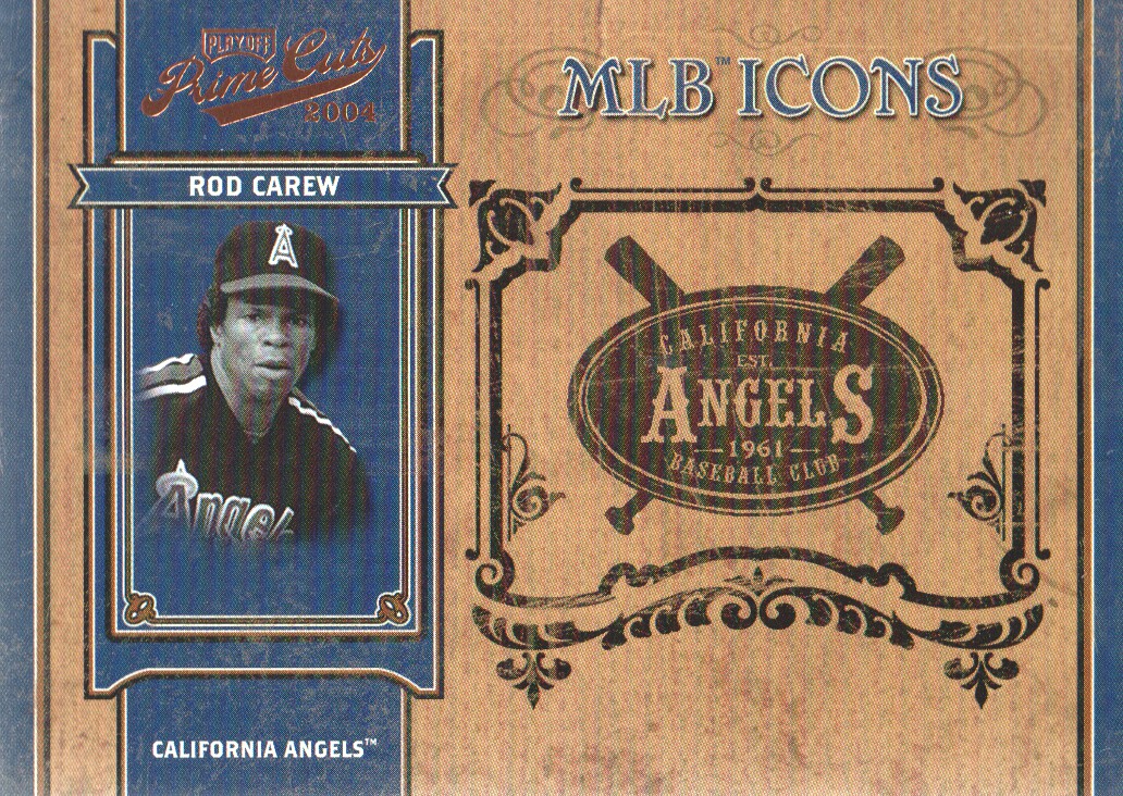 2004 Prime Cuts II MLB Icons #MLB24 Rod Carew Navy