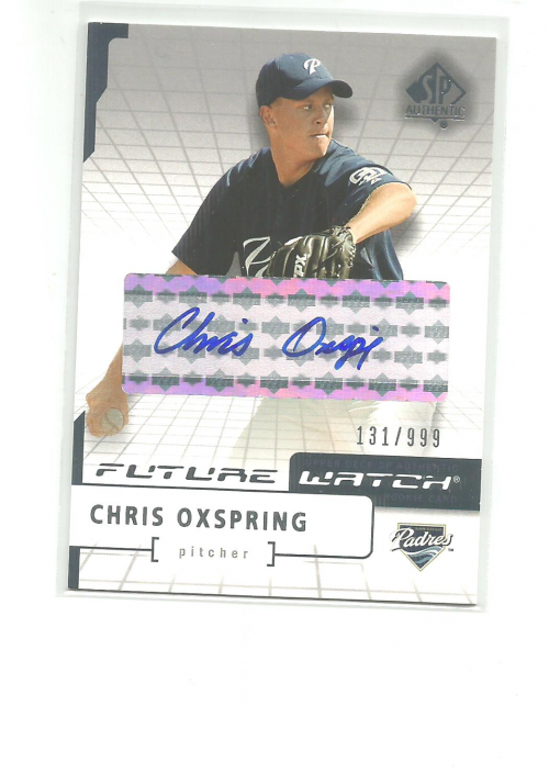 2004 SP Authentic Future Watch Autograph #184 Chris Oxspring FW