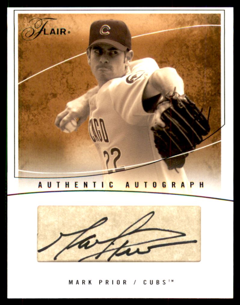 2004 Flair Autograph Parchment #MP Mark Prior