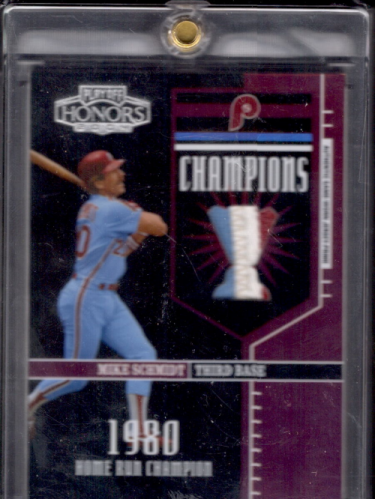 2004 Playoff Honors Champions Jersey Prime #4 Mike Schmidt/10