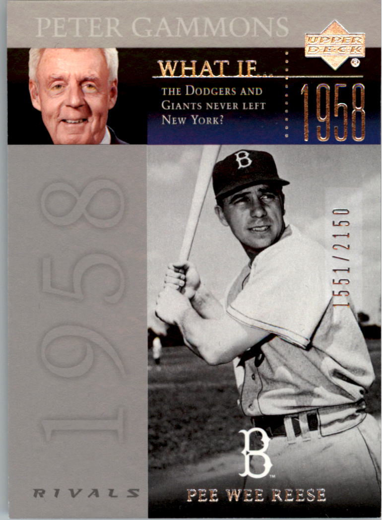 2004 UD Rivals What If Peter Gammons #15 P.Reese/P.Gammons
