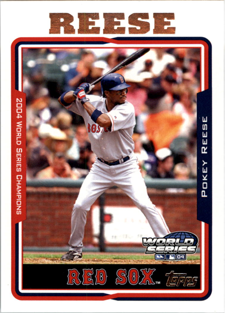 2004 Red Sox Topps World Champions #20 Pokey Reese