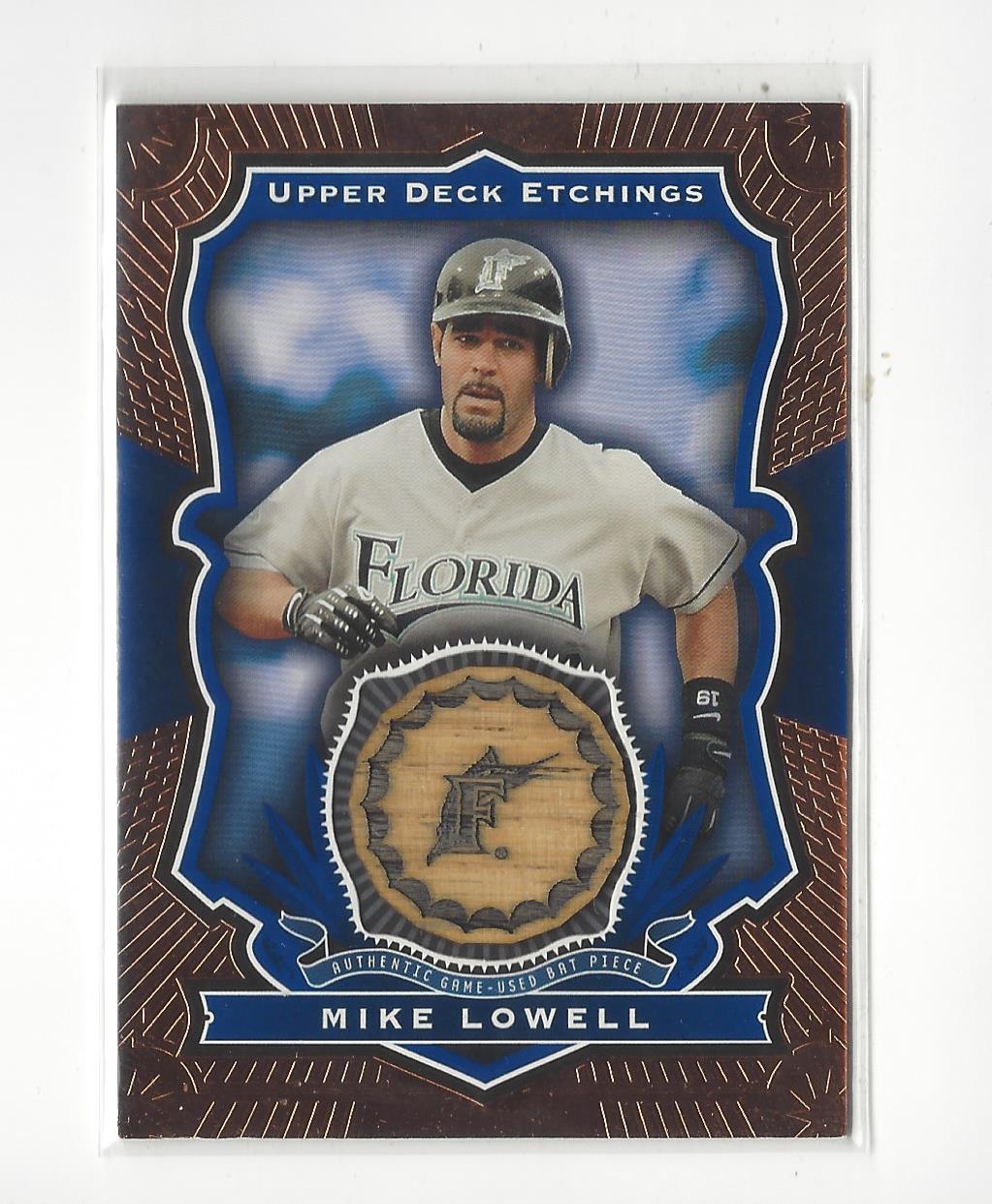 2004 Upper Deck Etchings Game Bat Blue #ML Mike Lowell