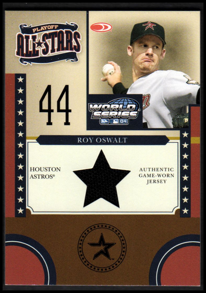 2004 Donruss World Series Playoff All-Stars Material 1 #7 Roy Oswalt Jsy/100