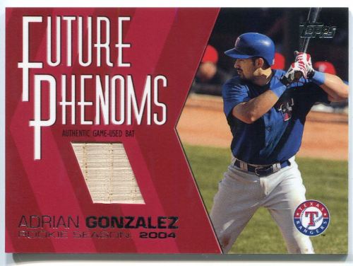2004 Topps Traded Future Phenoms Relics #AG Adrian Gonzalez Bat A