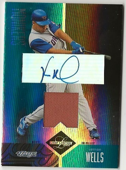 2004 Leaf Limited Moniker Jersey #158 Vernon Wells H/50