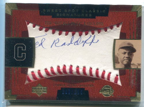 2004 Sweet Spot Classic Signatures Blue #SSA58 Ted Radcliffe/150