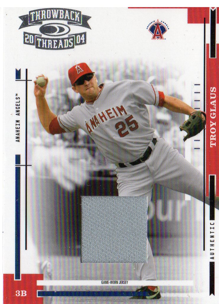 2004 Throwback Threads Material #6 Troy Glaus Jsy/100