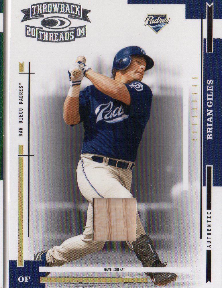 2004 Throwback Threads Material #162 Brian Giles Bat/100