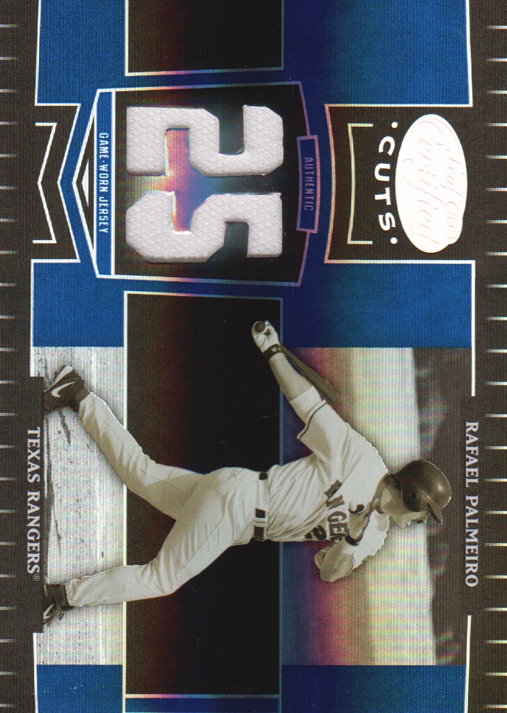 2004 Leaf Certified Cuts Marble Material Blue Number #219 Rafael Palmeiro Rgr Jsy/25