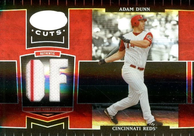 2004 Leaf Certified Cuts Marble Material Red Position #58 Adam Dunn Jsy/100
