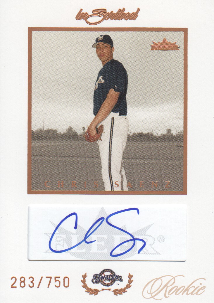 2004 Fleer InScribed Rookie Autographs #91 Chris Saenz/350 *