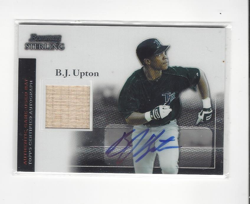 2004 Bowman Sterling #BU B.J. Upton AU Bat
