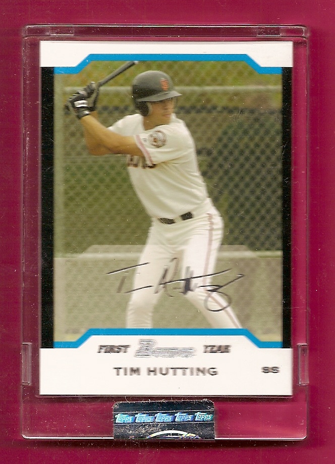 2004 Bowman Uncirculated Silver #201 Tim Hutting FY