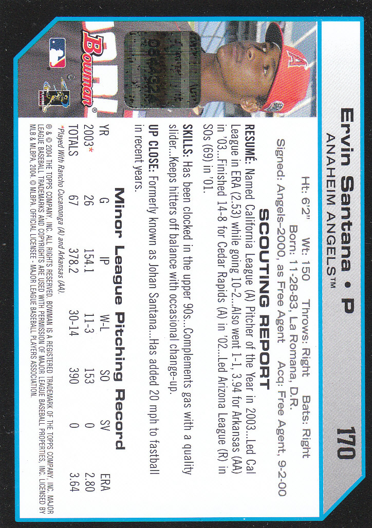 2004 Bowman Baseball "Autogramm und Relikt" Einsatzkarten - Bild 7 von 17