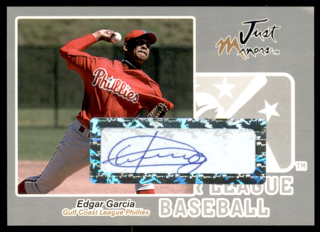 2005 Just Autographs Signatures Silver #23 Edgar Garcia