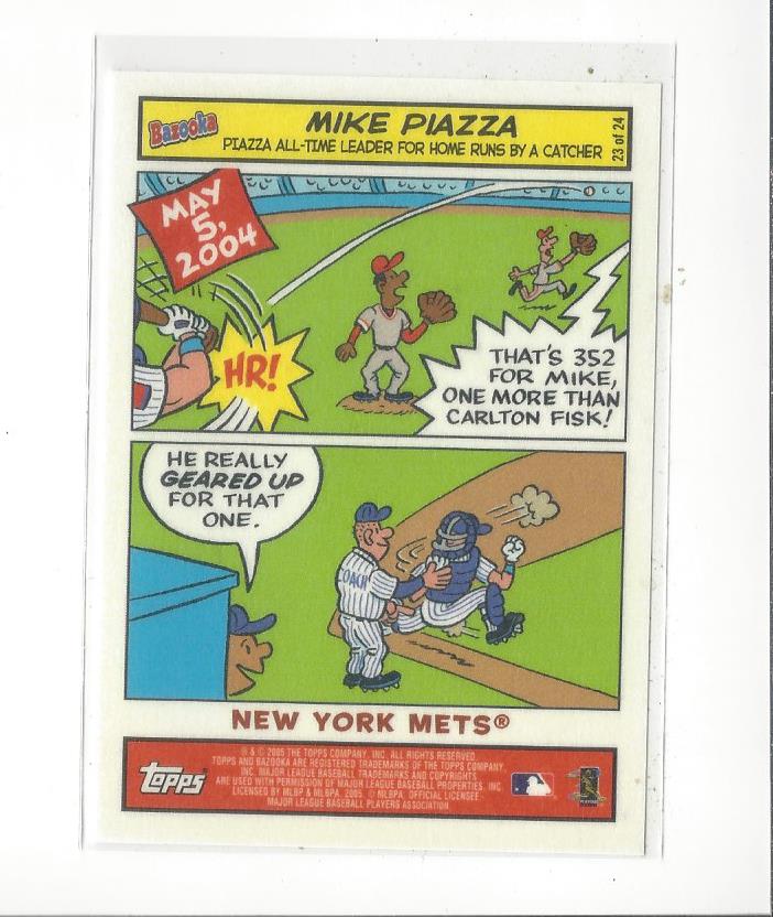 2005 Bazooka Comics #23 Mike Piazza