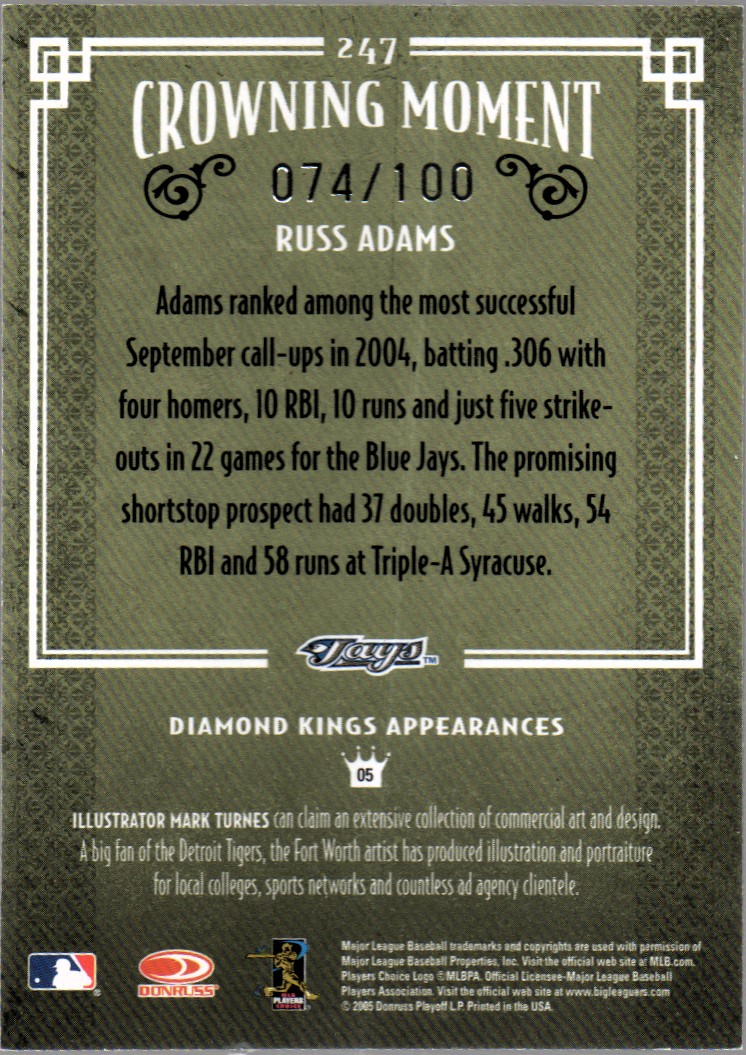 Diamond Kings 2005 enmarcado azul tú eliges #d/100 - Imagen 53 de 89