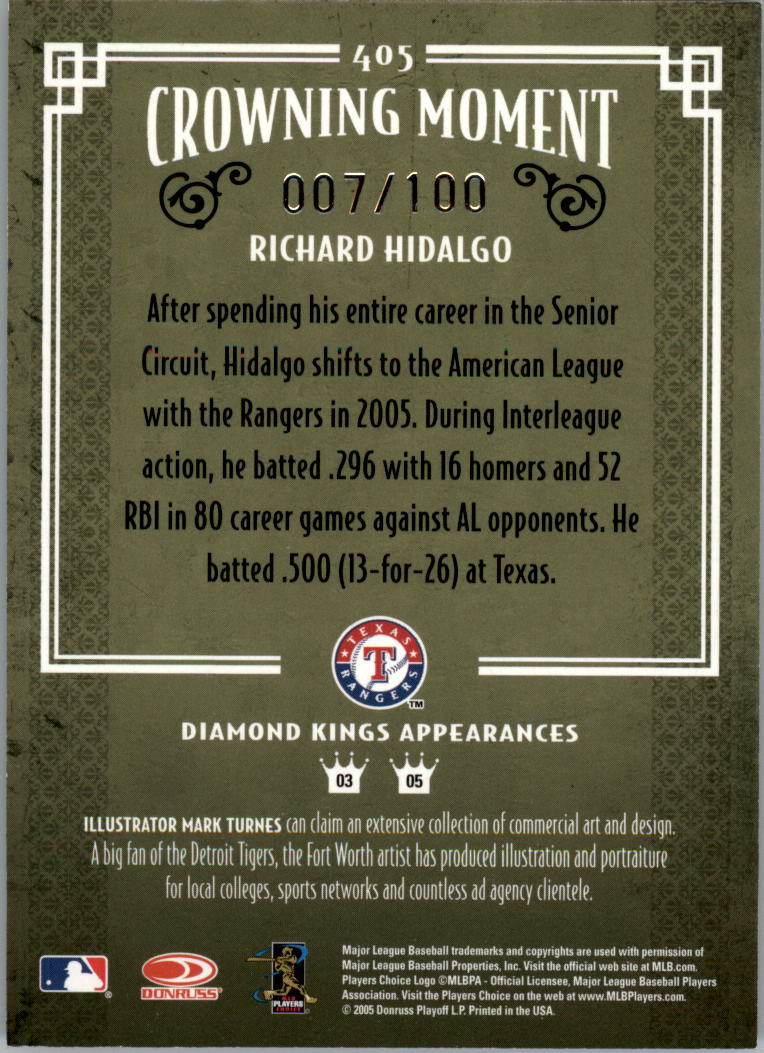 Diamond Kings 2005 enmarcado azul tú eliges #d/100 - Imagen 79 de 89