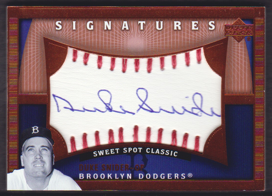 2005 Sweet Spot Classic Signatures #SN Duke Snider T2