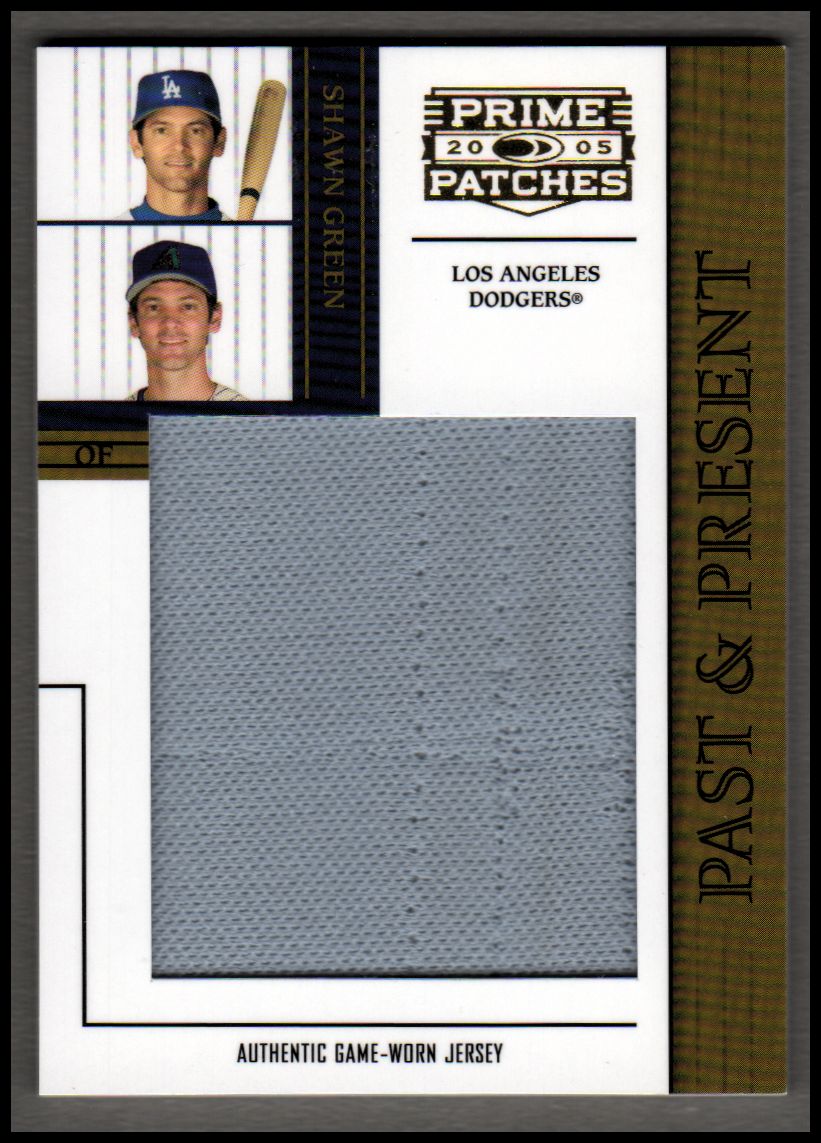 2005 Prime Patches Past and Present Jumbo Swatch #17 Shawn Green/532