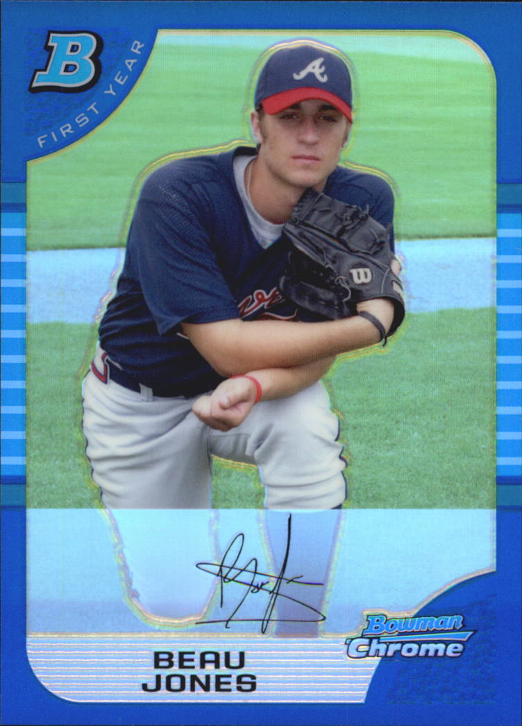 2005 Bowman Chrome Draft Blue Refractors #BDP33 Beau Jones FY