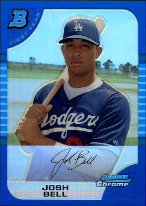 2005 Bowman Chrome Draft Blue Refractors #BDP36 Josh Bell FY