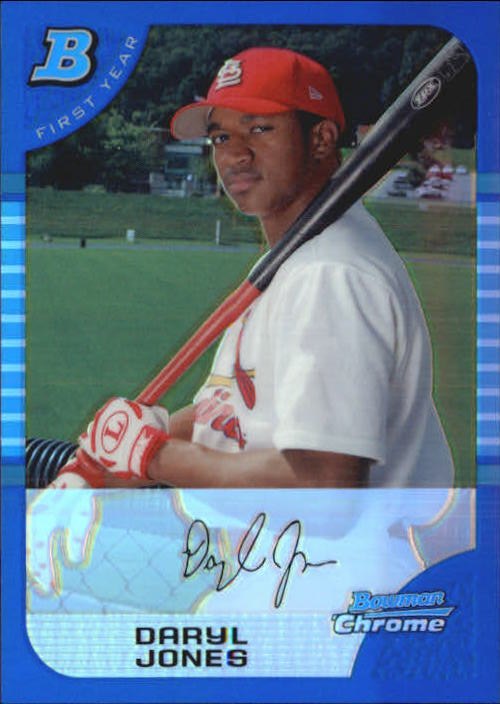 2005 Bowman Chrome Draft Blue Refractors #BDP57 Daryl Jones FY