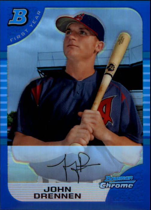 2005 Bowman Chrome Draft Blue Refractors #BDP103 John Drennen FY