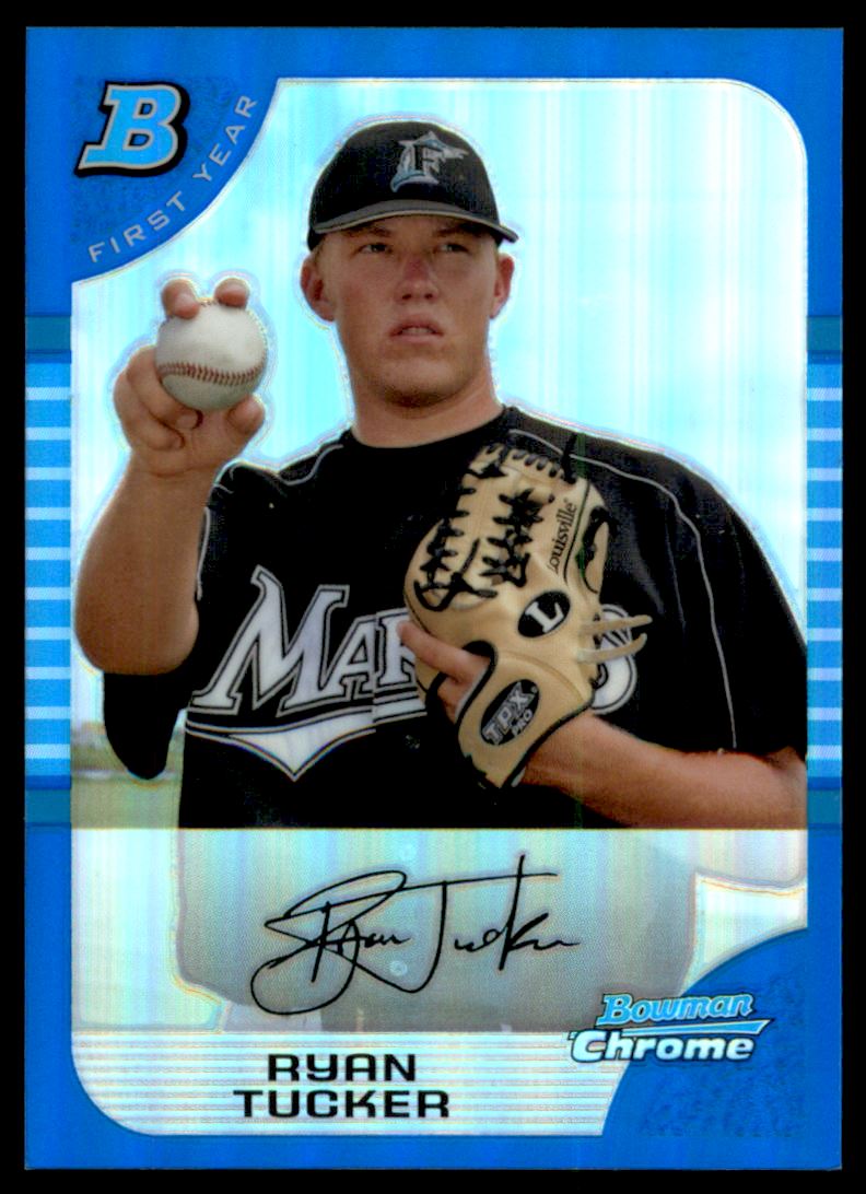 2005 Bowman Chrome Draft Blue Refractors #BDP109 Ryan Tucker FY
