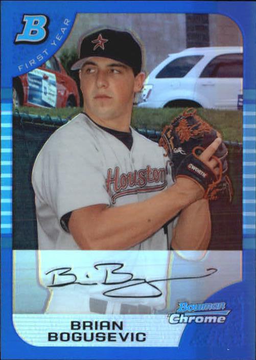 2005 Bowman Chrome Draft Blue Refractors #BDP113 Brian Bogusevic FY