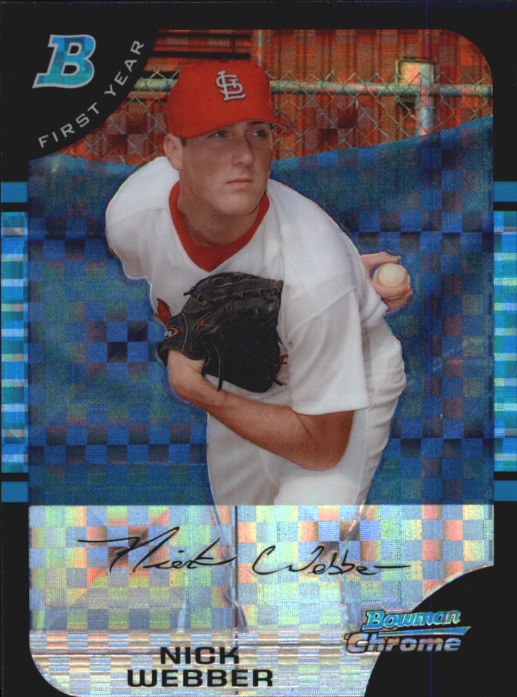 2005 Bowman Chrome Draft X-Fractors #BDP38 Nick Webber FY