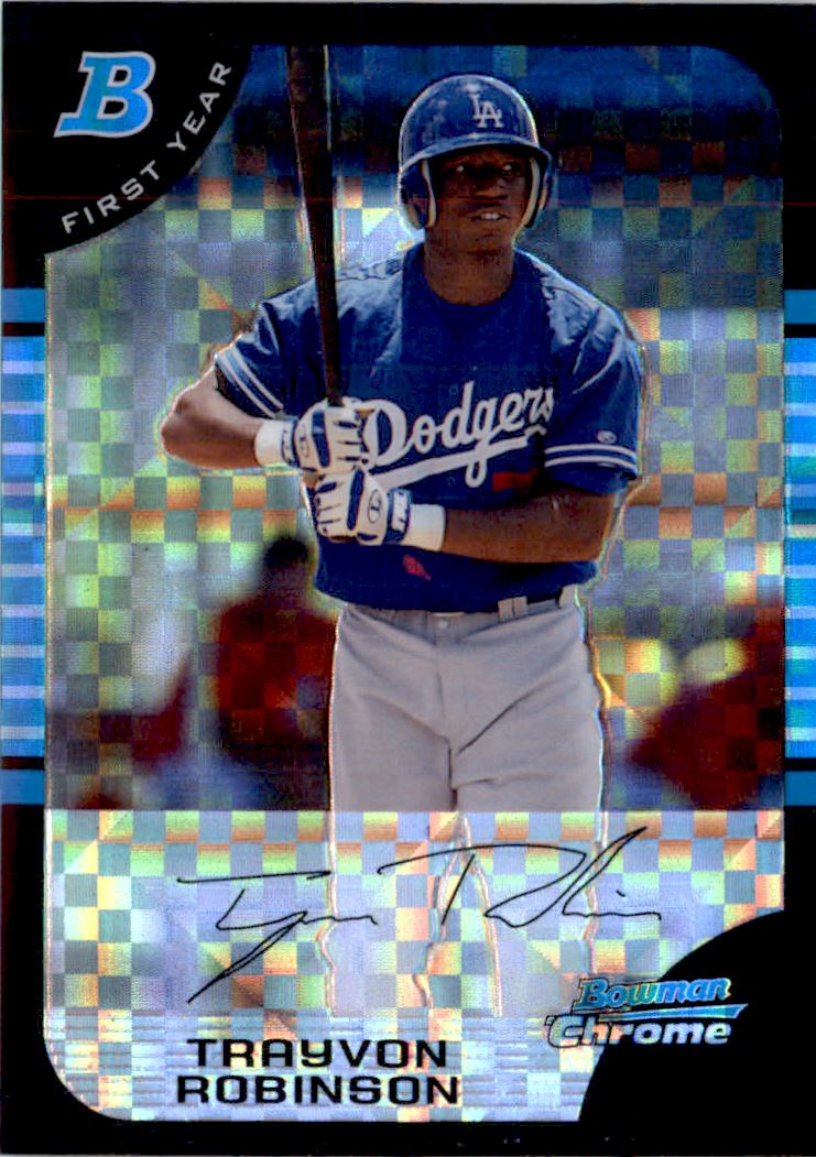 2005 Bowman Chrome Draft X-Fractors #BDP69 Trayvon Robinson FY